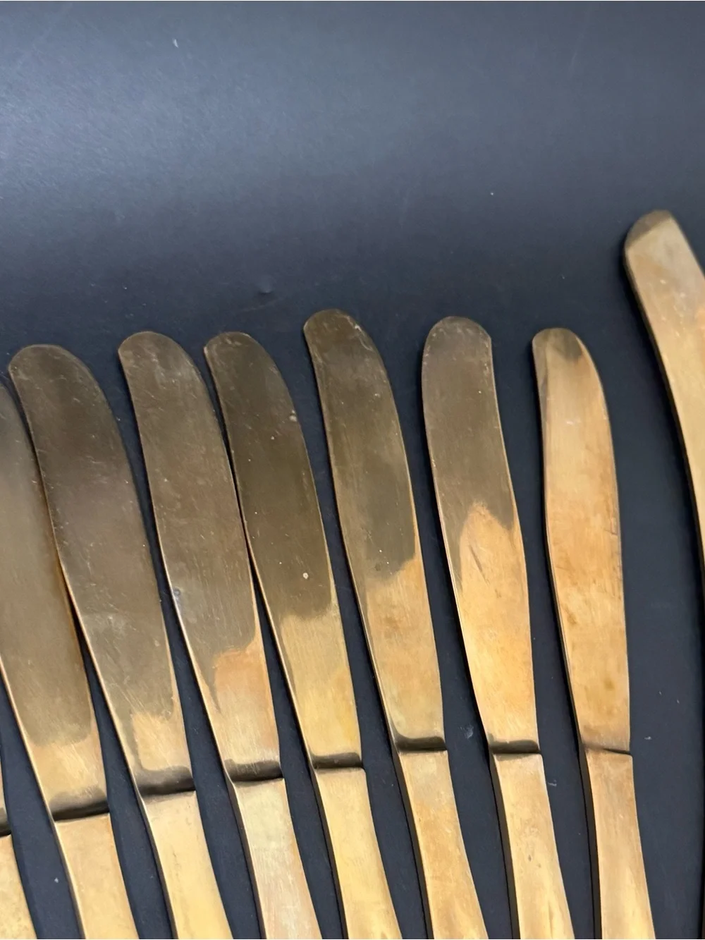 13pcs Vintage NICKEL Brass Thailand Siam Knives